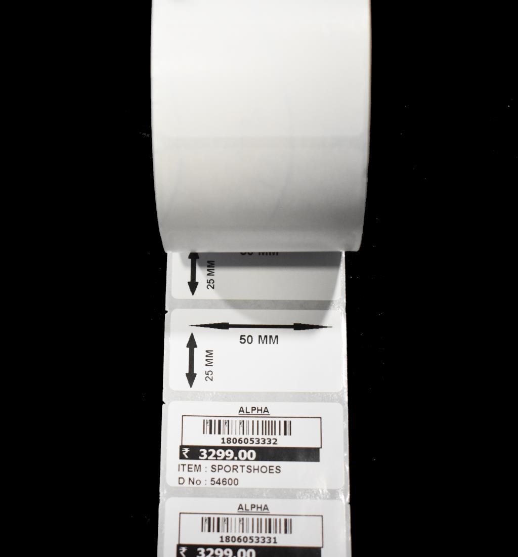 50MM X 25MM LABEL ROLL - 1 UPS (1750 Labels / Roll)