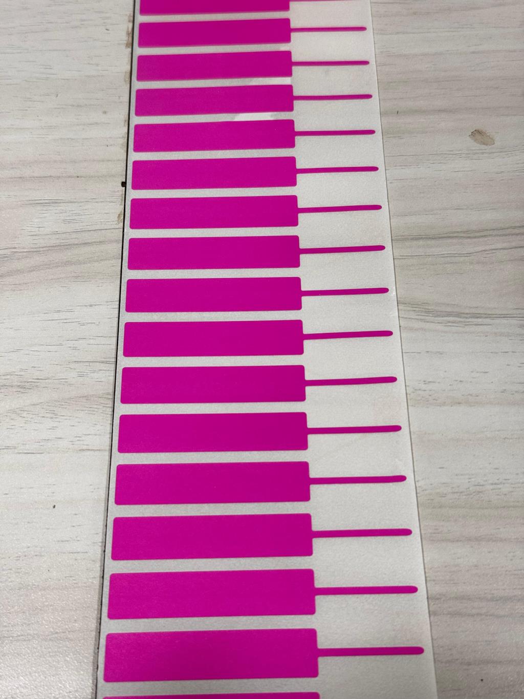81MM X 12MM JEWELLERY LABELS (PINK)