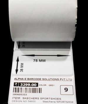 75MM X 38MM LABEL ROLL - 1 UPS (1220 Labels / Roll)