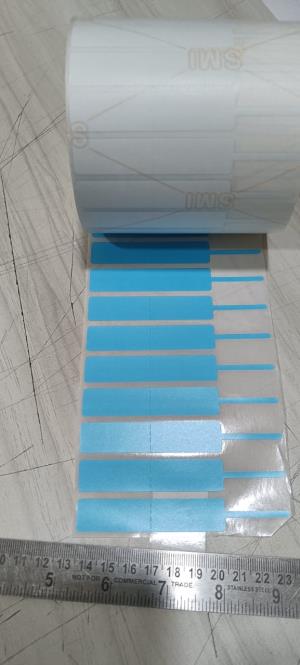 100MM X 15MM  SKY BLUE ROLL 2500 LABELS  (JEWELLERY)